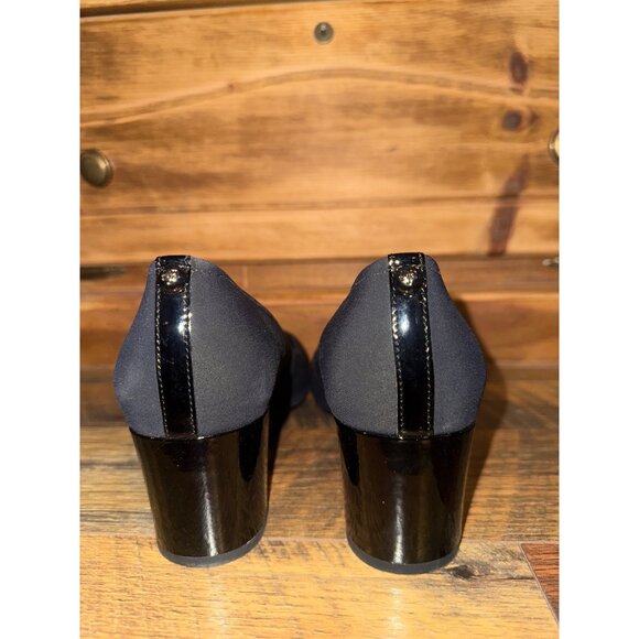 Donald Pliner Corin Square Toe Pumps Heels w/a Mirror Heel RandSize 9.5 - Picture 9 of 16